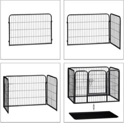 MaxxPet Puppyren - Hondenbench - Puppykennel - Hondenren - 125 X 78 X 80 Cm - Zwart 19 MaxxPet Puppyren - Hondenbench - Puppykennel - Hondenren - 125 X 78 X 80 Cm - Zwart -Hondenbenodigdheden Korting 1200x1197 26