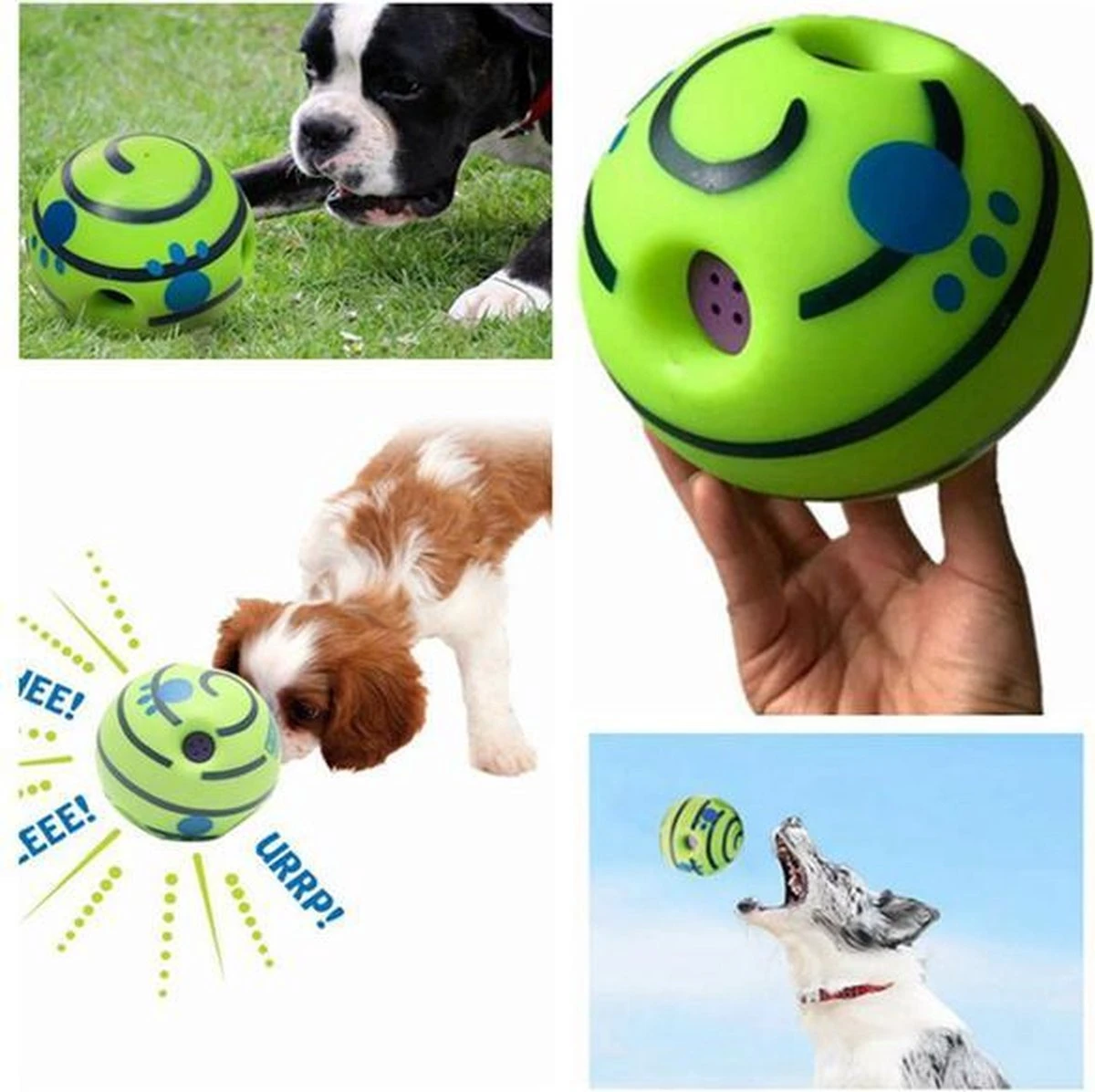 Interactieve Speelbal - Wiebel-Giechel Speelbal Voor De Hond - Hondenspeelgoed - 14cm 3 Interactieve Speelbal - Wiebel-Giechel Speelbal Voor De Hond - Hondenspeelgoed - 14cm - Afbeelding 3