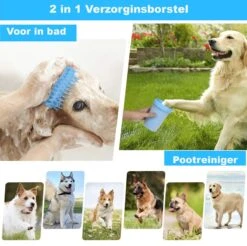 Merkloos Hondenpoot Reiniger - Hondenborstel - Borstel Hond / Kat - Hondenpoten Reiniger - Huisdier Poot Wassen - Borstel - Hondenverzorging - Verzorging Hond - Honden Wassen - Schoonmaak Borstel - Kattenborstel -Hondenbenodigdheden Korting 1200x1197 6