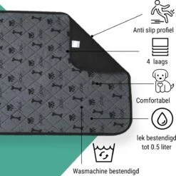 Jooba Puppy Training Pads - Wasbare Puppy Pads 2 Stuks - Hondentoilet - 70x50cm - Puppy -Hondenbenodigdheden Korting 1200x1198 18