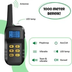 Anti Blafband Met Afstandsbediening - Blafband Voor Honden - Anti Blaf Apparaat Zonder Schok - Twee In Een Trainingshalsband -Hondenbenodigdheden Korting 1200x1198 19
