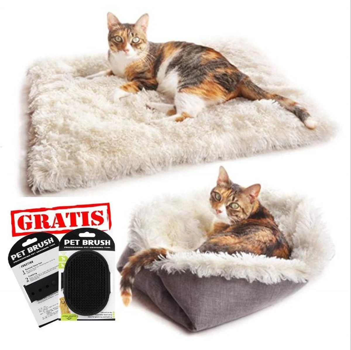 Reayou Kattenmand - Kattenkussen - Kattenbed Hondenkussen - Hondenmand - Grijs- 51 X 61 Cm 1 Reayou Kattenmand - Kattenkussen - Kattenbed Hondenkussen - Hondenmand - Grijs- 51 X 61 Cm