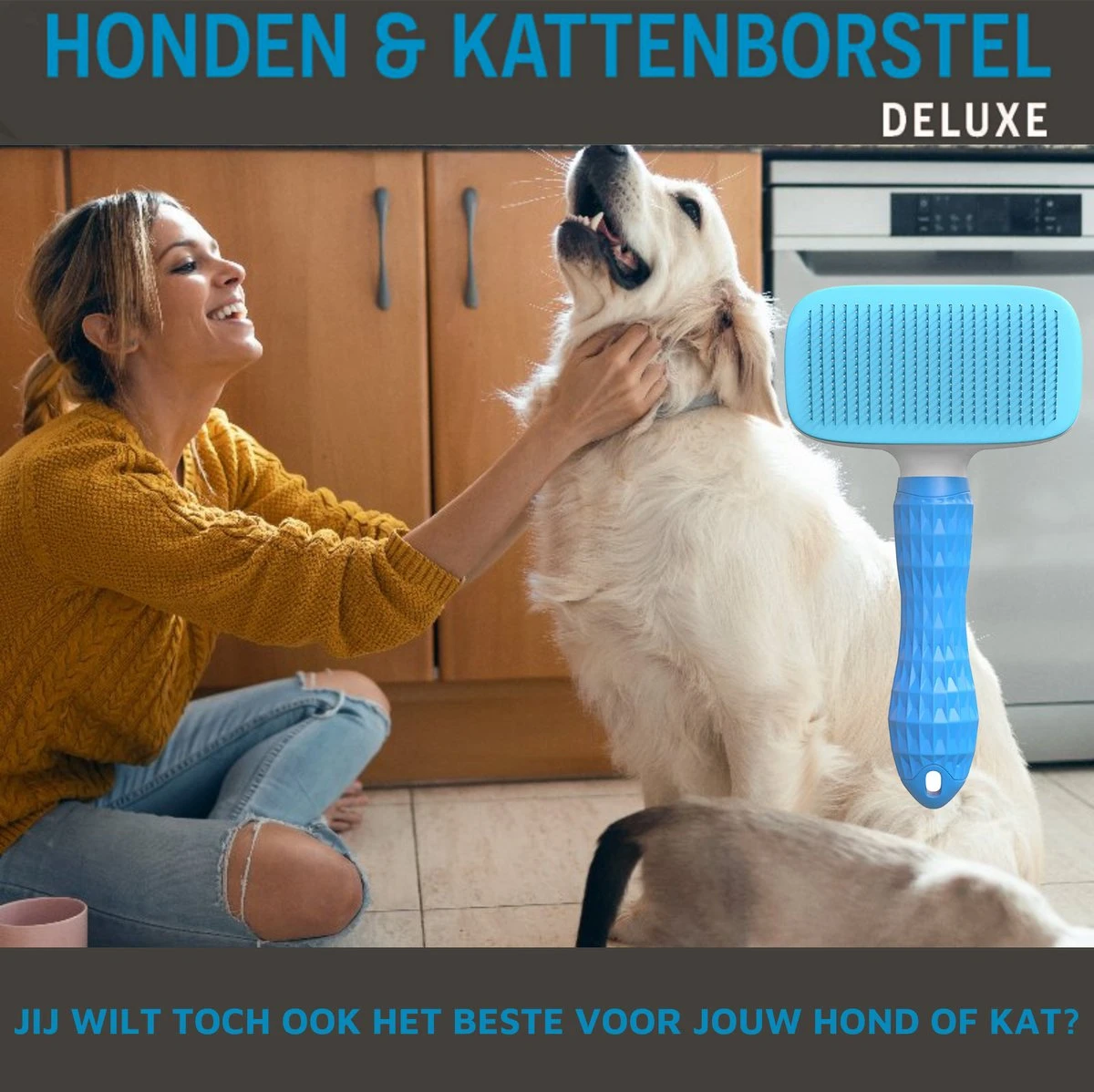 Professionele Kattenborstel/Hondenborstel + BONUS - Bovenvacht | Ondervacht - Langharige | Kortharige - Haarverwijderaar Voor Huisdieren - Kattenkam - Hondenkam 6 Professionele Kattenborstel/Hondenborstel + BONUS - Bovenvacht | Ondervacht - Langharige | Kortharige - Haarverwijderaar Voor Huisdieren - Kattenkam - Hondenkam - Afbeelding 6