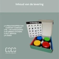 Comfort Company Praatknop Hond | Dogbuttons – Honden Speelgoed | Honden Speelgoed Intelligentie | 4 Stuks | Agility Voor De Hond | 30 Seconden Opnamen | Honden Training -Hondenbenodigdheden Korting 1200x1199 28