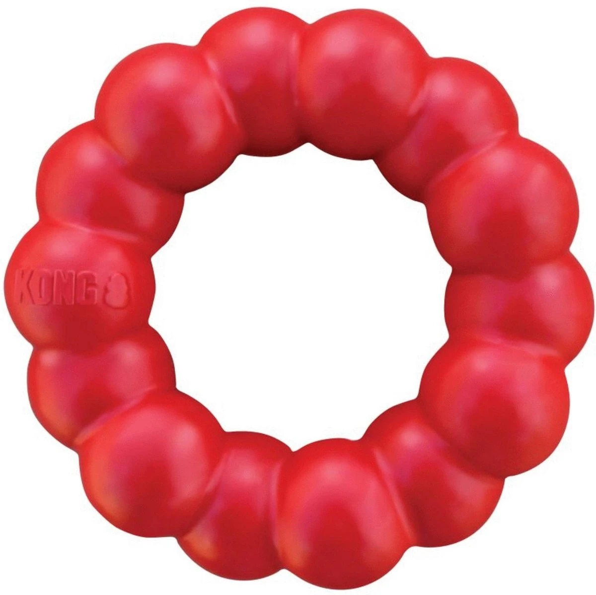 Kong Ring Rood 11x11x3 Cm - Medium/Large 1 Kong Ring Rood 11x11x3 Cm - Medium/Large