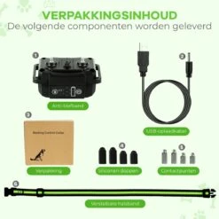 Petz - Anti Blafband - Anti Blafband Voor Kleine En Grote Honden - 5-55 KG - Vibratie En Audio - Diervriendelijk - GEEN Schokken - Opvoedingshalsband Zonder Schok En Diervriendelijk - Waterdicht - Oplaadbaar -Hondenbenodigdheden Korting 1200x1200 1006
