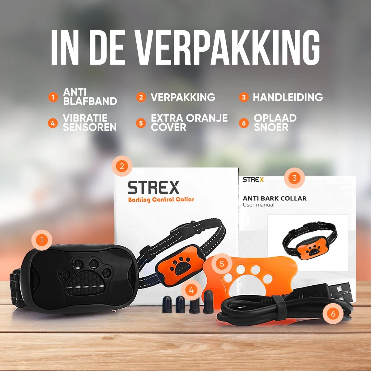 Strex Anti Blafband Voor Honden - 3-60KG - Oplaadbaar - Zonder Schok - Vibratie En Audio - Diervriendelijk - Anti Blaf Band - Anti Blaf Apparaat - Opvoedingshalsband Alle Honden 9 Strex Anti Blafband Voor Honden - 3-60KG - Oplaadbaar - Zonder Schok - Vibratie En Audio - Diervriendelijk - Anti Blaf Band - Anti Blaf Apparaat - Opvoedingshalsband Alle Honden - Afbeelding 9