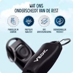 VEDIC® - Luxe Clicker Met Fluit - Clickertraining Voor Honden - Zwart - Bevestigingsring - Fluit - Hondentraining -Hondenbenodigdheden Korting 1200x1200 1057