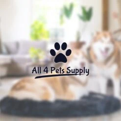 All 4 Pets Supply® Hondenmand Donut - Kattenmand - Maat XS - Geschikt Voor Honden/katten Tot 30 Cm - Hondenkussen - Zwart -Hondenbenodigdheden Korting 1200x1200 1144