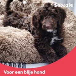 Snoozle Donut Hondenmand - Zacht En Luxe Hondenkussen - Wasbaar - Fluffy - Hondenmanden - 60cm - Lichtgrijs -Hondenbenodigdheden Korting 1200x1200 1265