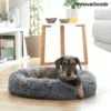 InnovaGoods - Dierenmand - 60cm - Hondenmand - Kattenmand - Fluffy - Anti Stress - Extra Zacht - Anti Slip - Grijs