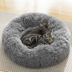 InnovaGoods - Dierenmand - 60cm - Hondenmand - Kattenmand - Fluffy - Anti Stress - Extra Zacht - Anti Slip - Grijs -Hondenbenodigdheden Korting 1200x1200 1282