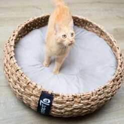 District 70 COCOON - Luxe Hondenmand Van Duurzaam Hoogwaardig Riet Met Zacht Kussen - Maten S/M/L - Large -Hondenbenodigdheden Korting 1200x1200 1294