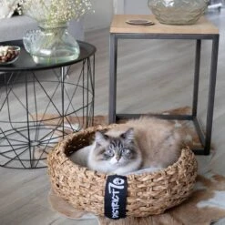 District 70 COCOON - Luxe Hondenmand Van Duurzaam Hoogwaardig Riet Met Zacht Kussen - Maten S/M/L - Large -Hondenbenodigdheden Korting 1200x1200 1301