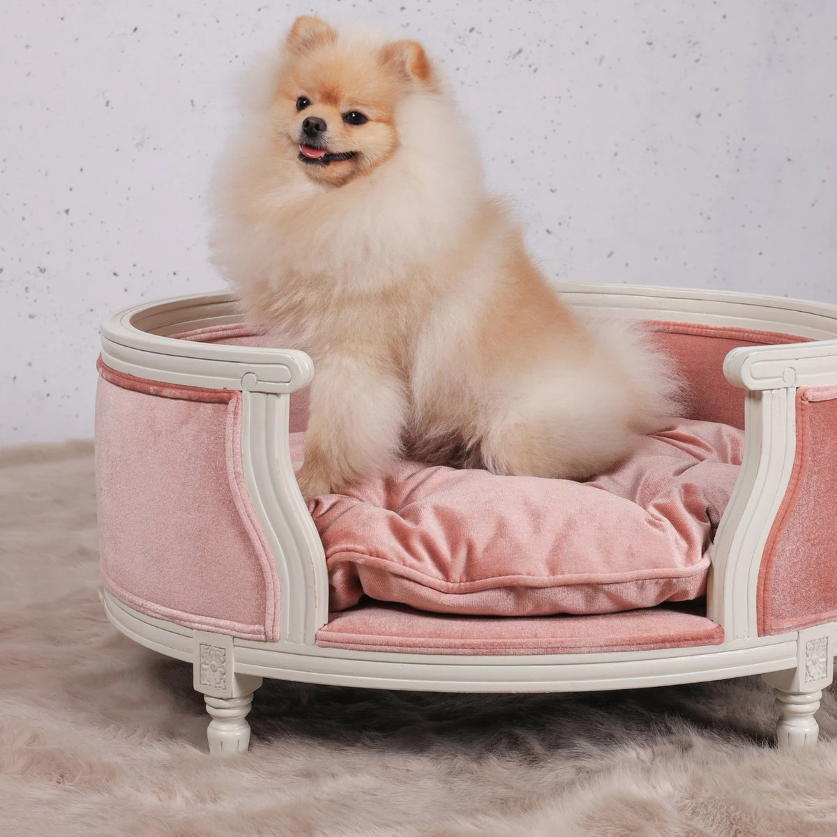 Lord Lou - George Blauw Velvet S - Luxe Hondenmand - Luxe Kattenmand - 49x40x31 9 Lord Lou - George Blauw Velvet S - Luxe Hondenmand - Luxe Kattenmand - 49x40x31 - Afbeelding 9