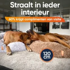 Happysnoots Hondenmand Met Rits - 80cm - Hondenbed - Donut Dog Bed - Fluffy - Grijs - Wasbaar -Hondenbenodigdheden Korting 1200x1200 1322