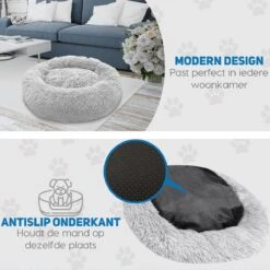 Pawzle Hondenmand - Donut Hondenkussen - Kattenmand - Bed Voor Honden & Katten - Wasbaar - 100cm - Grijs 12 Pawzle Hondenmand - Donut Hondenkussen - Kattenmand - Bed Voor Honden & Katten - Wasbaar - 100cm - Grijs -Hondenbenodigdheden Korting 1200x1200 1353