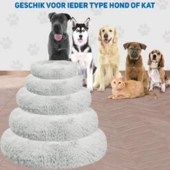Pawzle Hondenmand - Donut Hondenkussen - Kattenmand - Bed Voor Honden & Katten - Wasbaar - 100cm - Grijs 13 Pawzle Hondenmand - Donut Hondenkussen - Kattenmand - Bed Voor Honden & Katten - Wasbaar - 100cm - Grijs -Hondenbenodigdheden Korting 1200x1200 1354