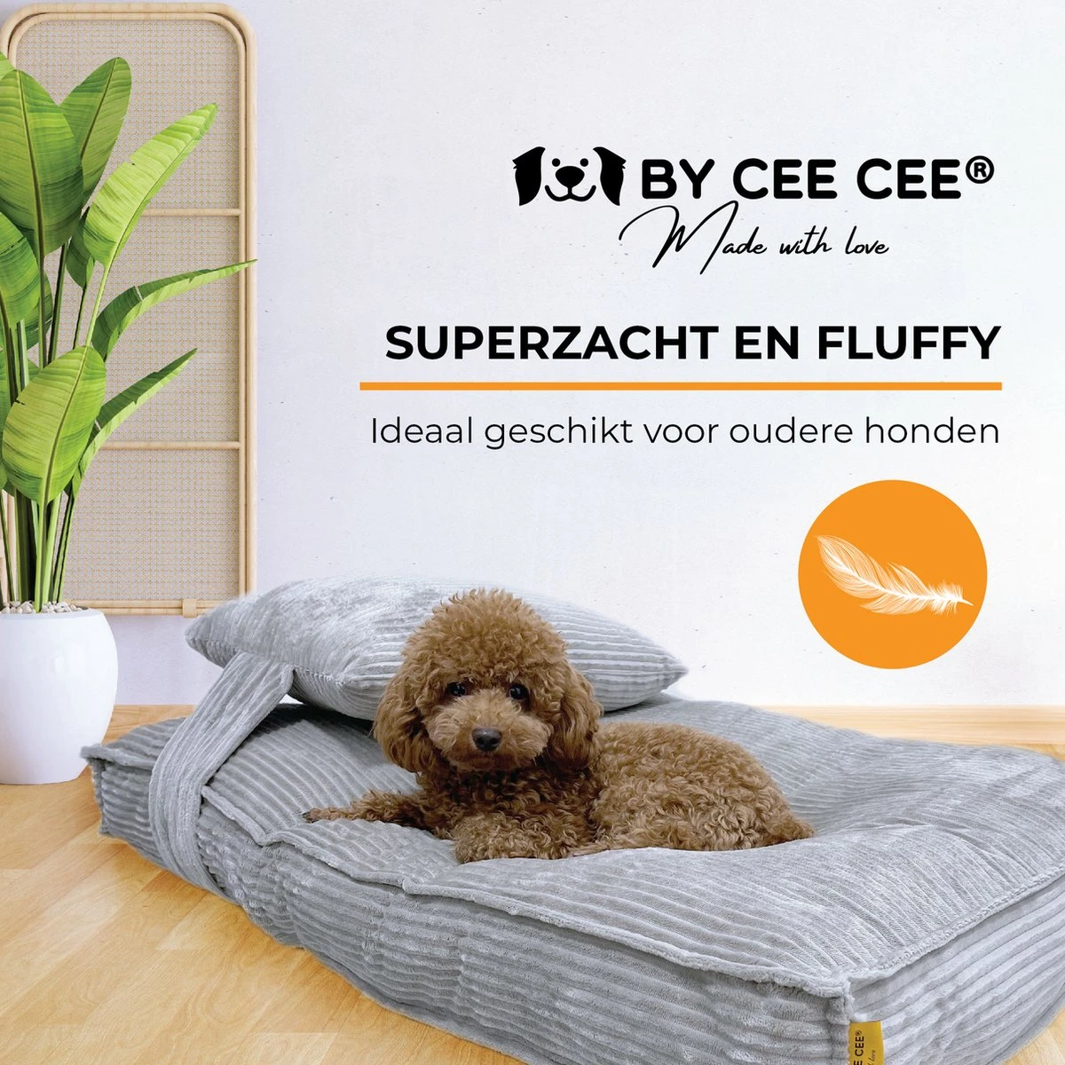 Orthopedisch Hondenkussen Grijs - Hondenmand Ribstof Premium L - Luxe Hondenbed 100x70cm - Grijs Tot 40 KG 4 Orthopedisch Hondenkussen Grijs - Hondenmand Ribstof Premium L - Luxe Hondenbed 100x70cm - Grijs Tot 40 KG - Afbeelding 4