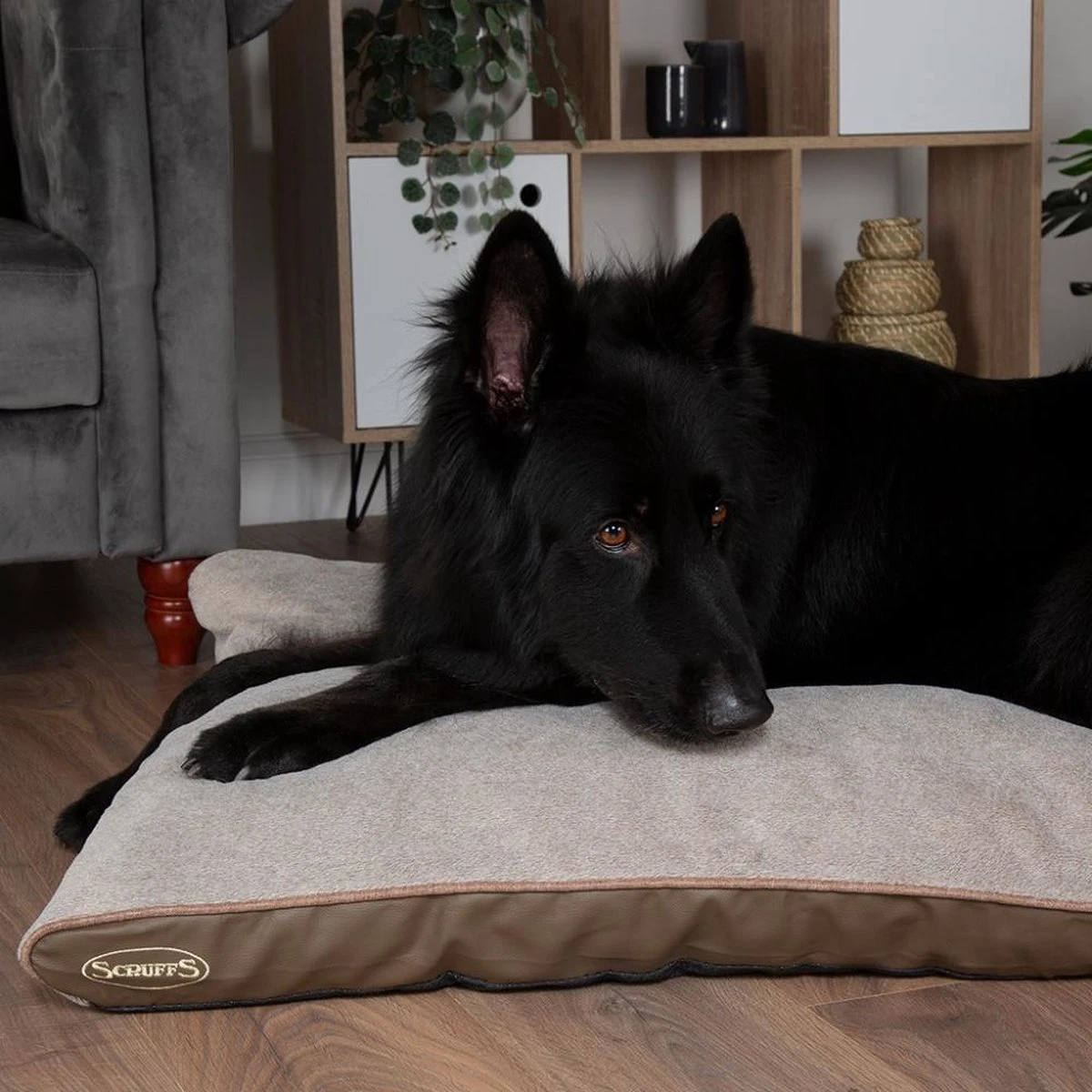 Scruffs Chateau - Hondenbed Orthopedisch Met Memory Foam Voor Extra Steun Voor Rug En Gewrichten - Grijs & Bruin Maat M/L - Kleur: Grijs, Maat: Medium 2 Scruffs Chateau - Hondenbed Orthopedisch Met Memory Foam Voor Extra Steun Voor Rug En Gewrichten - Grijs & Bruin Maat M/L - Kleur: Grijs, Maat: Medium - Afbeelding 2
