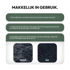 STACK Huisdierhaar Verwijderaar | Rubber - Pluizenborstel - Ontpluizer - Meubelborstel - Ontharingsborstel - Kledingborstel - Hondenhaar En Kattenhaar Verwijderen - Haarverwijderaar - Haren Verwijderen - Honden En Katten Borstel - Hondenkam -Hondenbenodigdheden Korting 1200x1200 138