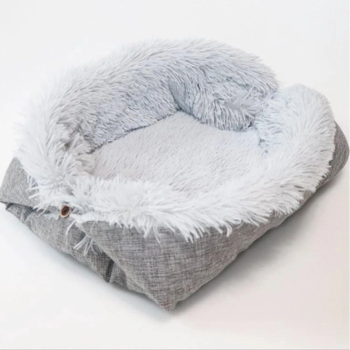 Reayou Kattenmand - Kattenkussen - Kattenbed Hondenkussen - Hondenmand - Grijs- 51 X 61 Cm 9 Reayou Kattenmand - Kattenkussen - Kattenbed Hondenkussen - Hondenmand - Grijs- 51 X 61 Cm - Afbeelding 9