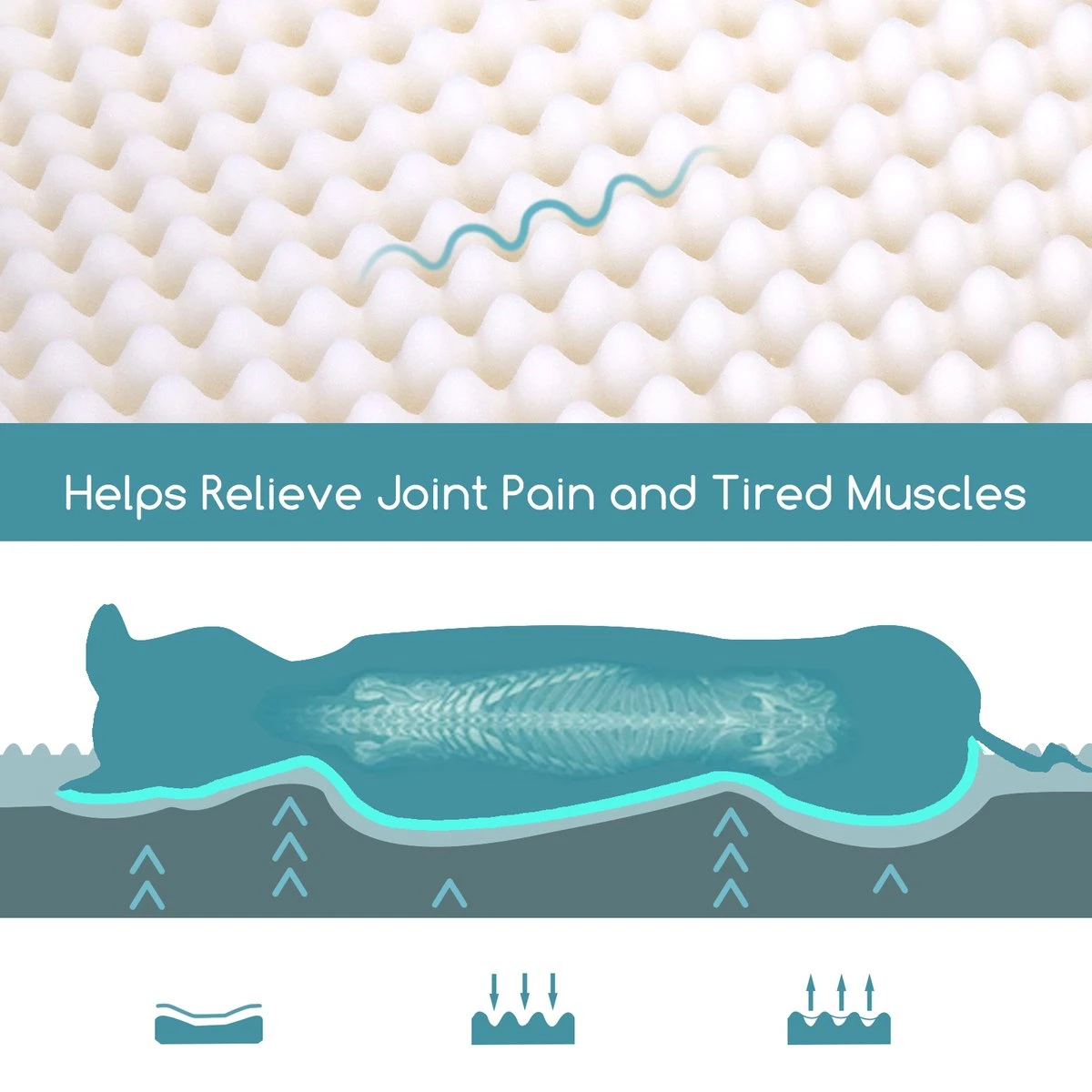 Nobleza Orthopedische Hondenkussen Wasbaar - Hondenbed - Maat S: 60 X 40 X 8 Cm - Grijs 5 Nobleza Orthopedische Hondenkussen Wasbaar - Hondenbed - Maat S: 60 X 40 X 8 Cm - Grijs - Afbeelding 5