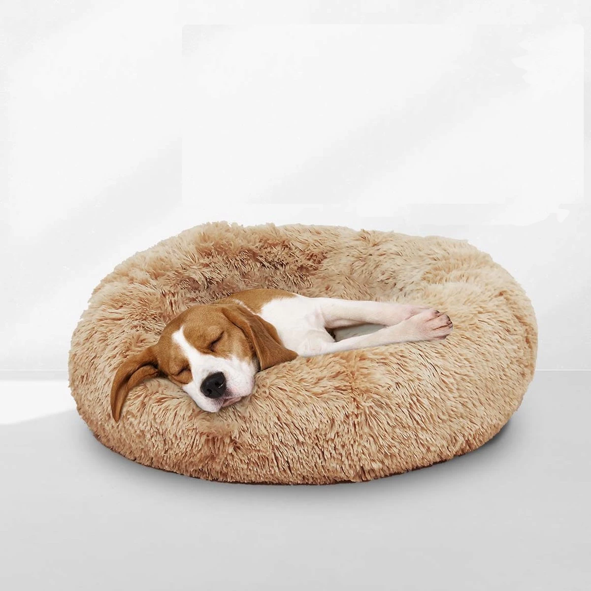 Peaceful Pooch M - Pluizig Hondenbed - 76cm Diameter - Opvouwbaar - In Verschillende Maten. Kattenbed - Wasbaar - Uitneembare Vulling - Ontspant Gewrichten En Spieren - Anti-slip Noppenbodem 2 Peaceful Pooch M - Pluizig Hondenbed - 76cm Diameter - Opvouwbaar - In Verschillende Maten. Kattenbed - Wasbaar - Uitneembare Vulling - Ontspant Gewrichten En Spieren - Anti-slip Noppenbodem - Afbeelding 2