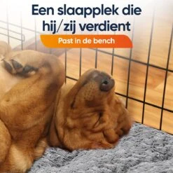 Happysnoots Hondenkussen 70 X 50cm - Hondenbed - Donut Dog Bed - Fluffy - Grijs - Wasbaar -Hondenbenodigdheden Korting 1200x1200 1463