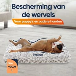 Happysnoots Hondenkussen 70 X 50cm - Hondenbed - Donut Dog Bed - Fluffy - Grijs - Wasbaar -Hondenbenodigdheden Korting 1200x1200 1467