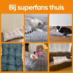 Happysnoots Hondenkussen 70 X 50cm - Hondenbed - Donut Dog Bed - Fluffy - Grijs - Wasbaar -Hondenbenodigdheden Korting 1200x1200 1470