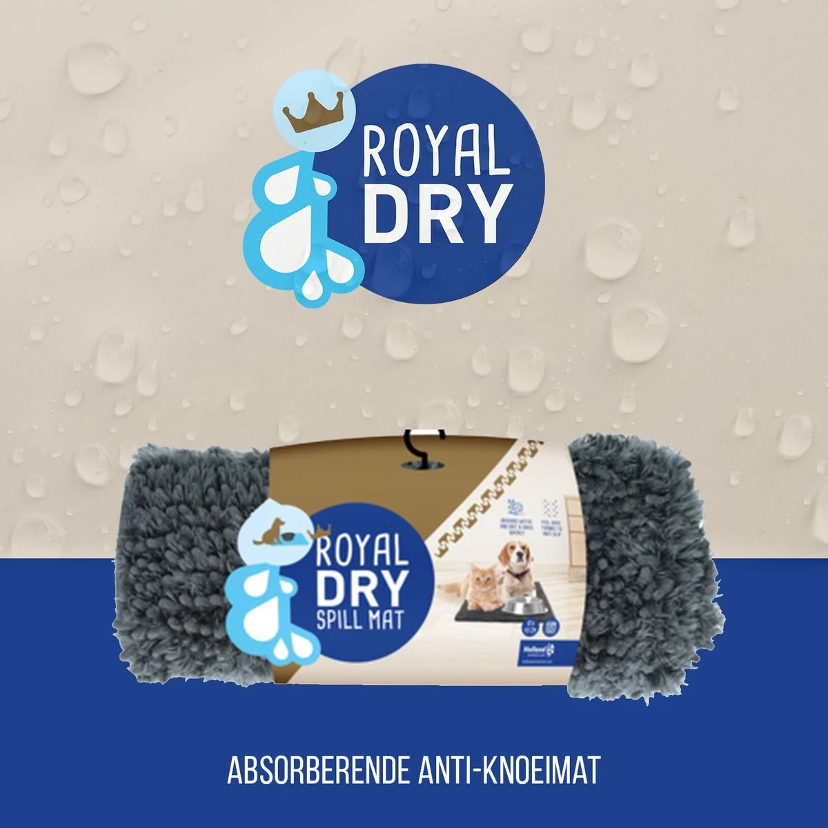 Royal Dry Absorberende Anti-knoeimat Voor Honden – Trekt Vuil Als Een Spons – Laat Geen Vocht Door – 61x45 Cm – Microfiber Chenille – Geschikt Voor Honden En Overige Huisdieren 5 Royal Dry Absorberende Anti-knoeimat Voor Honden – Trekt Vuil Als Een Spons – Laat Geen Vocht Door – 61x45 Cm – Microfiber Chenille – Geschikt Voor Honden En Overige Huisdieren - Afbeelding 5
