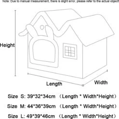 CAT Kattenmand Kattenhuis Maat M - Lekker Slapen Bed Hond Katten Huis Verwijderbare Kussen Ingesloten Pet Bed Voor Kat Kittens Puppy Pet Kat Accessoires -Hondenbenodigdheden Korting 1200x1200 1565