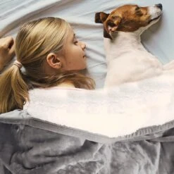 Hondendeken, Fleece, Waterdicht, Wasbaar, Hondenmat, Huisdier, Warme Zachte Deken Voor Hondendeken, Kattendeken, Deken Voor Katten En Honden, Waterdichte Deken Voor Bank, Bed, 150 X 127 Cm -Hondenbenodigdheden Korting 1200x1200 1569