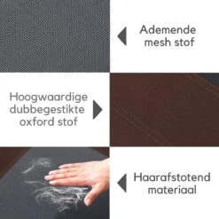 Hondenbed - Hondenstretcher - Honden Ligbed - L - Draagbaar - 92Lx76Bx18H Cm - Bruin -Hondenbenodigdheden Korting 1200x1200 1586