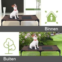 Hondenbed - Hondenstretcher - Honden Ligbed - L - Draagbaar - 92Lx76Bx18H Cm - Bruin -Hondenbenodigdheden Korting 1200x1200 1587
