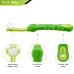 Merkloos Tandenborstel - Voor Huisdieren - Honden - 3 Zijdig - Multi-Hoek - Schoonmaken - Tanden - Slechte Adem - Tandsteen - Tandenborstel - Gezondheid - Blauw -Hondenbenodigdheden Korting 1200x1200 1616