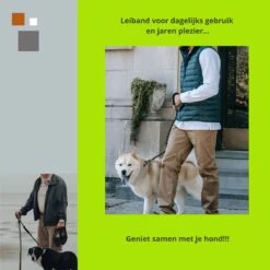 1FORME Hondenriem 15-30kg - Sliplijn Hond REFLECTEREND 2m, Ø 1.2cm - Jachtlijn 2 Ergonomische Handvaten - Dubbel Stop -Hondenbenodigdheden Korting 1200x1200 1651