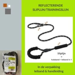 1FORME Hondenriem 15-25kg - Sliplijn Hond REFLECTEREND 2m, 1cm Ø - Jachtlijn 2 Ergonomische Handvaten - Dubbel Stop 19 1FORME Hondenriem 15-25kg - Sliplijn Hond REFLECTEREND 2m, 1cm Ø - Jachtlijn 2 Ergonomische Handvaten - Dubbel Stop -Hondenbenodigdheden Korting 1200x1200 1691