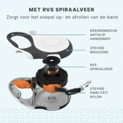 Hondenriem Tape - 5 Meter - Medium - Voor Honden <25 Kg - Zwart-Wit -Hondenbenodigdheden Korting 1200x1200 1725