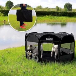 Meisterpet - XXL Opvouwbare Puppyren - 130 X 130 X 60 Cm - Met Gratis Dieren Verzorging Set T.w.v. €19.99 -Hondenbenodigdheden Korting 1200x1200 1780