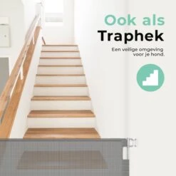 Château Animaux® - Tot 180cm Breed Traphekje Oprolbaar Hond - Stijlvolle Oplossing - Dieren Hek - Honden Hek -Hondenbenodigdheden Korting 1200x1200 1787