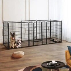 Merkloos Topmast Premium Puppyren - 120 Cm Hoog - 640 Cm Omtrek - Hondenren - Hondenhok - Zwart -Hondenbenodigdheden Korting 1200x1200 1843