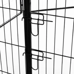 Merkloos Hondenren - Puppyren - Hondenkennel - 8 Kennelpanelen - Staal - 80 Cm Hoog - 640 Cm Omtrek - Uitbreidbaar -Hondenbenodigdheden Korting 1200x1200 1856