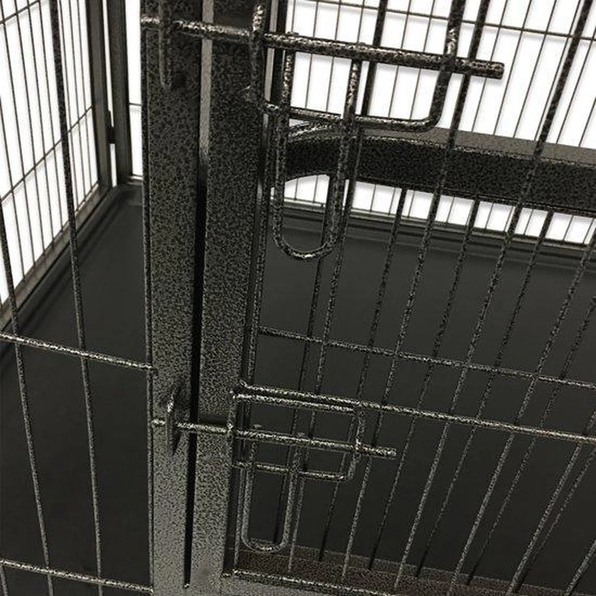 MaxxPet Puppyren - Hondenbench - Puppykennel - Hondenren - 125 X 78 X 80 Cm - Zwart 4 MaxxPet Puppyren - Hondenbench - Puppykennel - Hondenren - 125 X 78 X 80 Cm - Zwart - Afbeelding 4