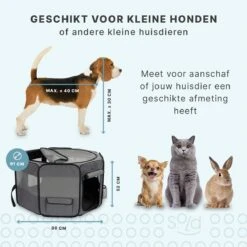 Puppyren - Hondenren - Opvouwbaar - Ook Geschikt Voor Katten En Knaagdieren - Maat M - Grijs - (ØxH) 91x52 Cm 10 Puppyren - Hondenren - Opvouwbaar - Ook Geschikt Voor Katten En Knaagdieren - Maat M - Grijs - (ØxH) 91x52 Cm -Hondenbenodigdheden Korting 1200x1200 1891