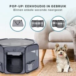 Puppyren - Hondenren - Opvouwbaar - Ook Geschikt Voor Katten En Knaagdieren - Maat M - Grijs - (ØxH) 91x52 Cm 11 Puppyren - Hondenren - Opvouwbaar - Ook Geschikt Voor Katten En Knaagdieren - Maat M - Grijs - (ØxH) 91x52 Cm -Hondenbenodigdheden Korting 1200x1200 1892