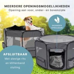 Puppyren - Hondenren - Opvouwbaar - Ook Geschikt Voor Katten En Knaagdieren - Maat M - Grijs - (ØxH) 91x52 Cm 12 Puppyren - Hondenren - Opvouwbaar - Ook Geschikt Voor Katten En Knaagdieren - Maat M - Grijs - (ØxH) 91x52 Cm -Hondenbenodigdheden Korting 1200x1200 1893