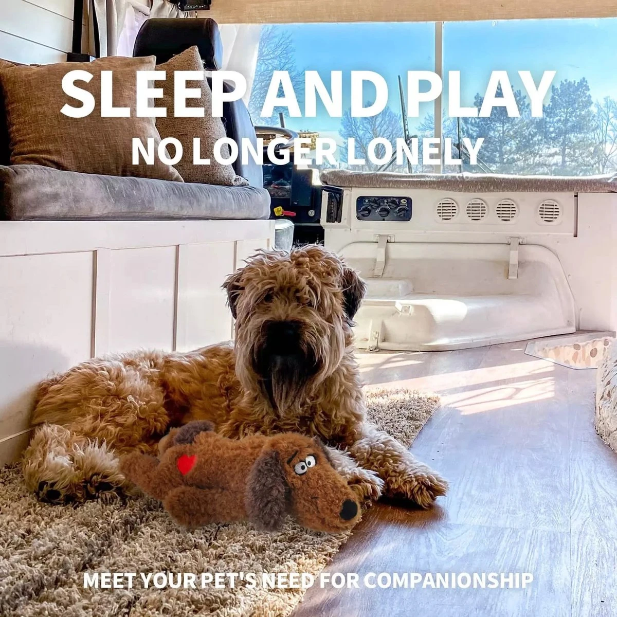 Merkloos Hondenknuffel - Puppyknuffel Met Hartslag - Knuffel Met Hartslag - Antistress Hond - Hondenspeelgoed 4 Merkloos Hondenknuffel - Puppyknuffel Met Hartslag - Knuffel Met Hartslag - Antistress Hond - Hondenspeelgoed - Afbeelding 4