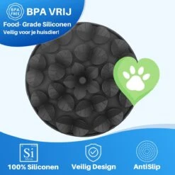 JT Products Siliconen Snuffelmat Zwart - Voor Hond En Kat – Puppy – Kitten – Konijn - Voerbak – Agility Voor De Hond - Honden Speelgoed Intelligentie – Denkspel Hond – Speelgoed Hondje Interactief – Anti Schrok Mat - Likmat -Hondenbenodigdheden Korting 1200x1200 1942